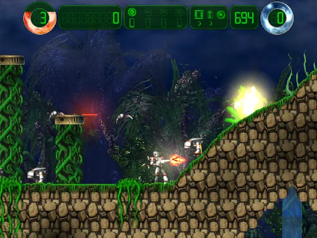Hurrican shooting uphill at the enemies